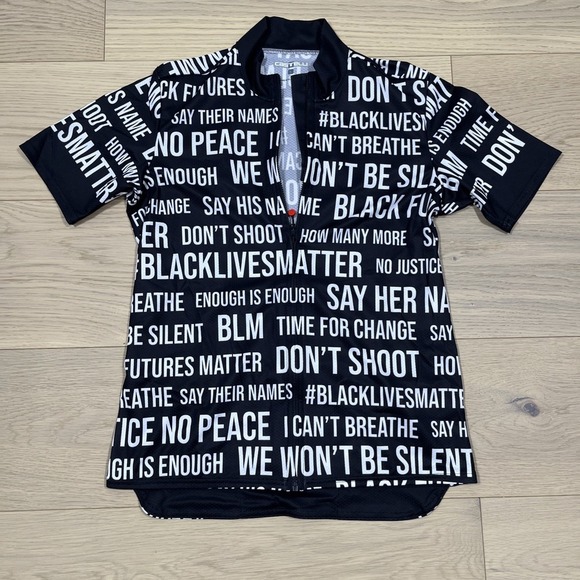 castelli Tops - Castelli "Say Their Names" Black Lives Matter Men's Large Cycling Jersey
